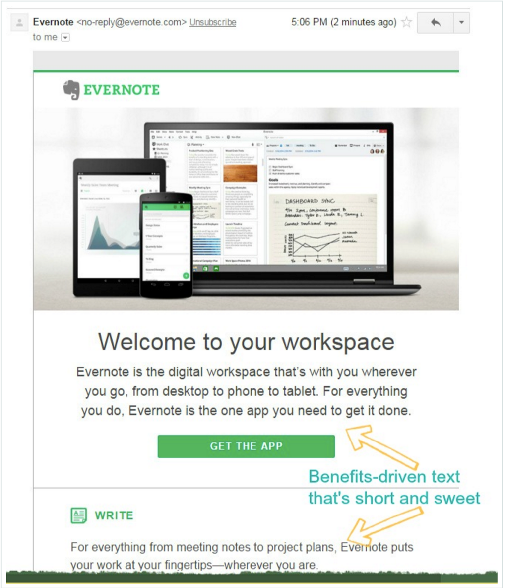 evernote-welcome-email