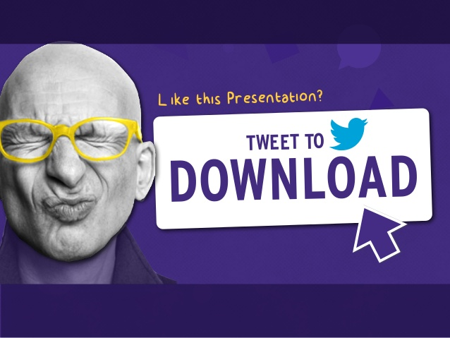 tweet-to-download-slideshare