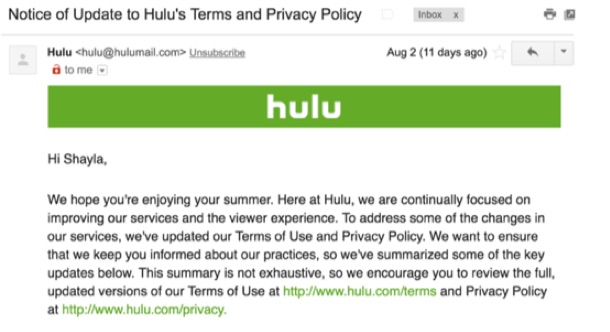 hulu-terms-and-privacy-emails